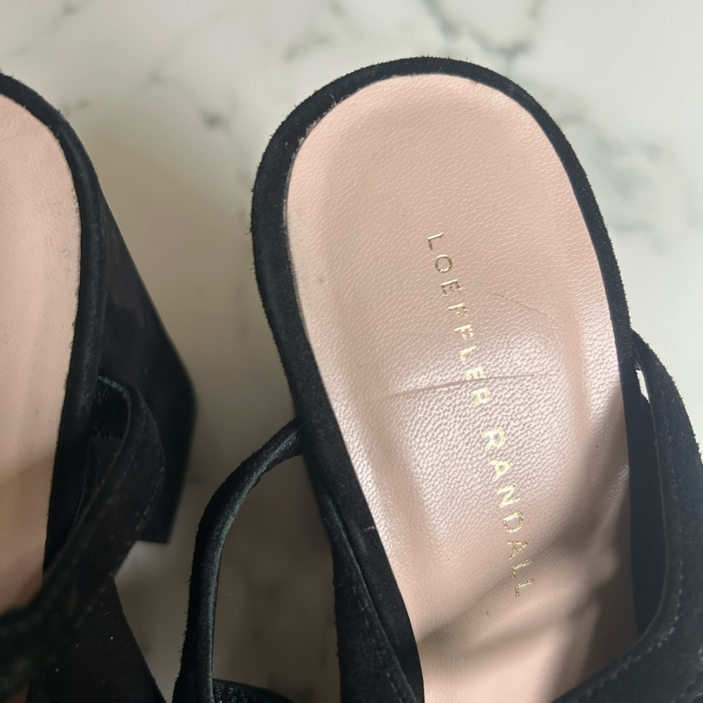 Loeffler Randall Black Women's Heeled Sandals - Picture 3 of 5